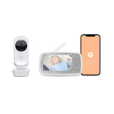 Vigilabebes Motorola Vm44 Connect 4.3" Wi-Fi Video Baby Monitor, White