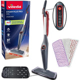Vileda Steam Plus Pro Xxl Limpiador A Vapor  Elimina Hasta El 99,9% De Las Bacterias Y Virus  Para Suelos Sensibles  4 Niveles De Vapor  Soporte De Almacenamiento  Envase Ecológico