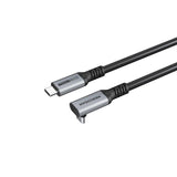 Vinklet 90ø Usb-C Kabel 5,0m,  Usb 3.2 Gen 2, 20gbps, 85w