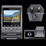Viofo A329tw 3ch 4k Delantera + 2k Cámara Teleobjetivo + 2k Waterproof Camera Trasera - Dashcam