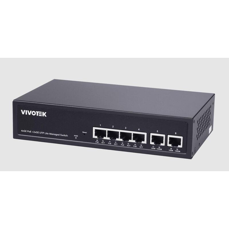Vivotek Aw-Gel-065a-060 Poe Switch, 4xge Poe + 2xge Utp