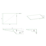 Vogels Smartmetals Laptop Ablage Para Liftsysteme 1 Säule