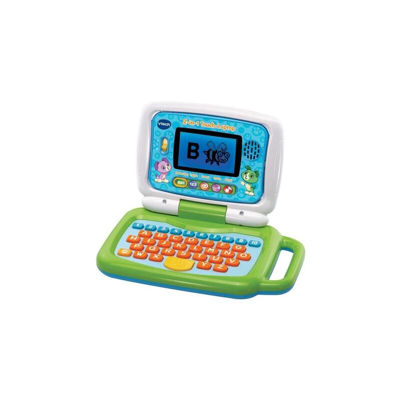 La Computadora Portátil Touch Vtech 2-In-1, Aprendizaje De La Computadora Verde/Azul 80-600904