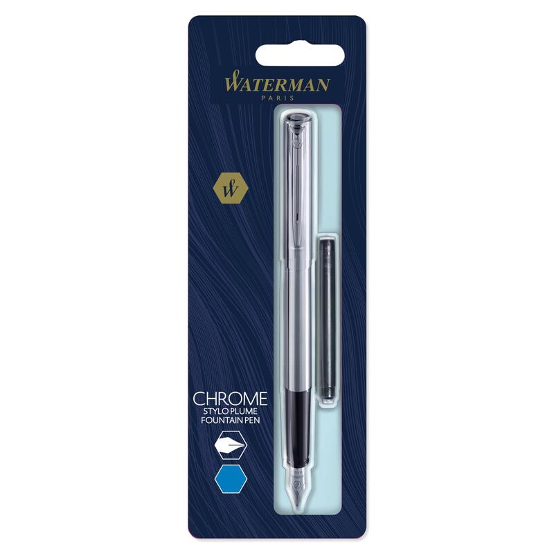 Waterman Füller Allure Chrom C.C. F Azul Blimer