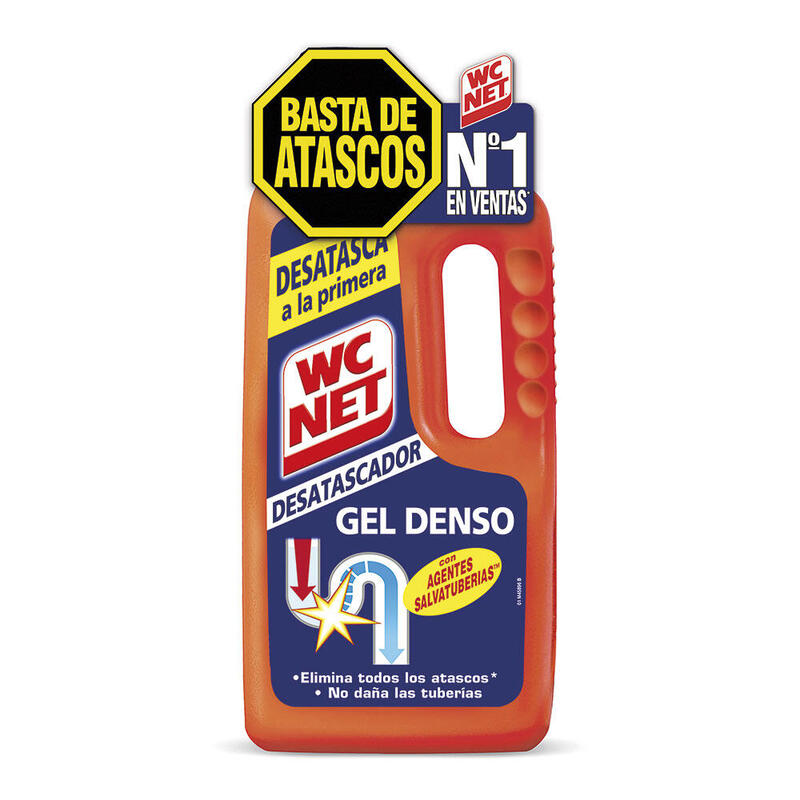 Wcnet Gel Limpiador Desatascador De Tuberías Energy Botella 1l