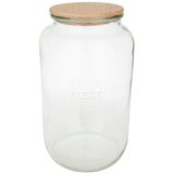 Weck Round Rim Jar 3l With Wooden Lid
