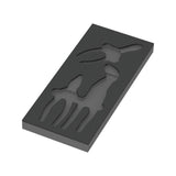 Wera 9880 Inserto De Espuma Para Alicates Knipex, Juego 1, Vacío Negro/Gris, Para Carro De Taller Tool Rebel 5137380001