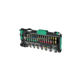 Wera Tool-Check Plus 1, Juego De Puntas Negro/Verde, 39 Piezas, Incluido Trinquete De Punta De 1/4" 05049055001
