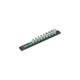 Wera Vaso Con Banda Magnética A 4 Juego De Vasos Zyklop 1/4" Negro/Verde, 9 Piezas 5005400001