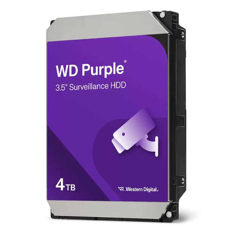 Western Digital 4tb-Wdpurple-128mb Disco Duro 4tb Wd Purple Para Videovigilancia 3.5" Sata 128mb De Caché