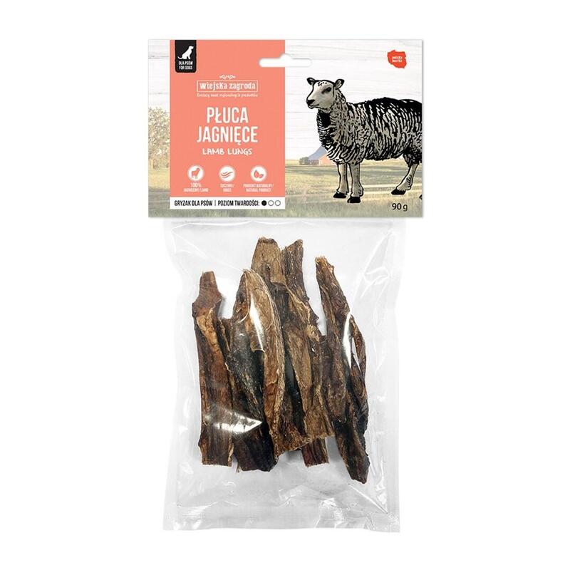 Pulmones De Cordero De Granja De Campo Delicias Para Perro 90g