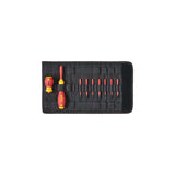 Wiha Destornillador Eléctrico Con Portapuntas Slimvario, Set Básico Rojo/Amarillo, 10 Piezas, Con Slimbits Y Stubby 41232