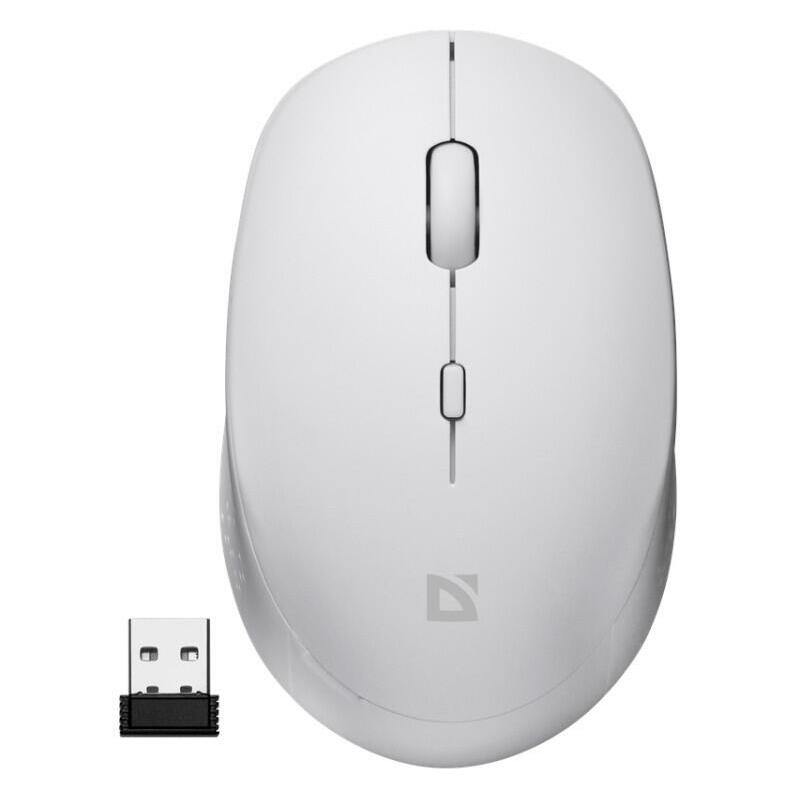 Mysz Bezprzewodowa Silent Click Auris Mb-027 800/1200/1600 Dpi Biala