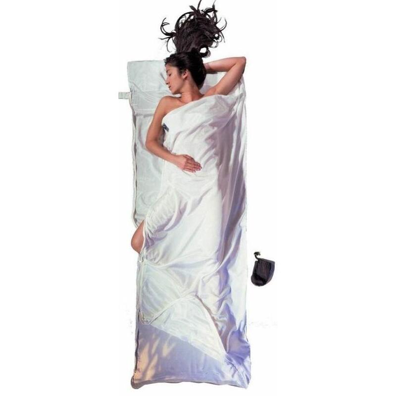 Wkladka Do Spiwora Z Zamkniem Dwukierunkowym Cocoon Travelsheet Coupler Silk/Cotton, Natural
