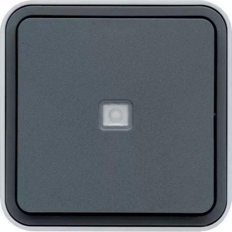 Wnc021 Pulsador, Wechsler Iluminado Ap W.1 Gris