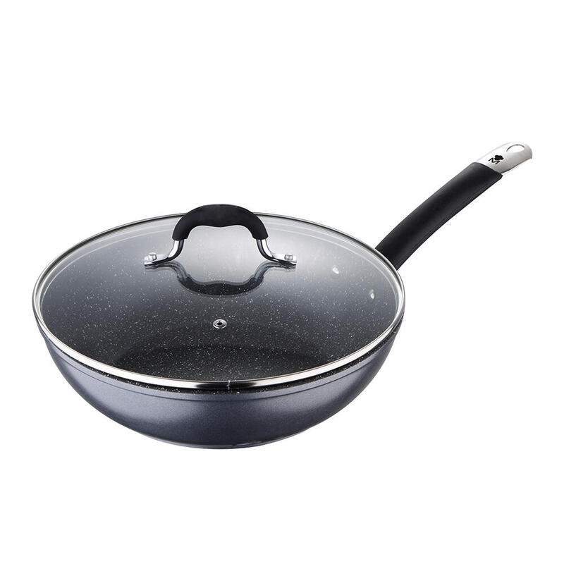 Wok Ø28x8,0cm Con Tapa Aluminio Forjado Home Edition Bgmp-3289-Bk Masterpro
