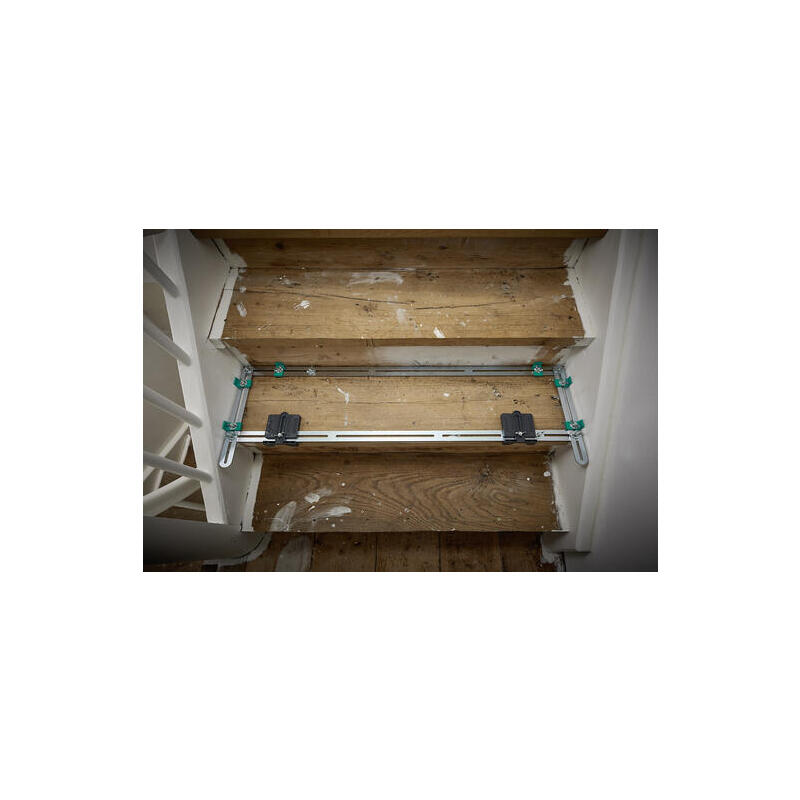 Wolfcraft Gmbh 5210000 Galga De Radio Stair Gauge Negro, Acero Inoxidable