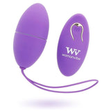 Womanvibe - Alsan Huevo Control Remoto Negro Silicona Purple