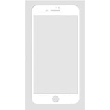 Woodcessories 3d Premium Glass Iphone 6 +/7 +/8+ Blanco