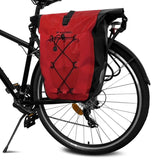 Wozinsky Waterproof Bicycle Bag Trunk Pannier 25l Red (Wbb24