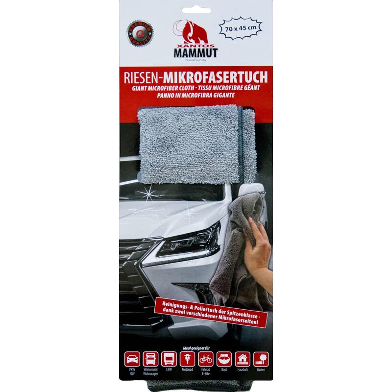 Xantos Mammut Riesen-Mikrofaser-2-Copias-Polishtuch 45x