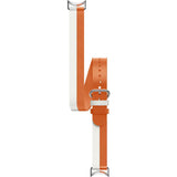 Xiaomi Dual-Tone Leather Strap, Blanco And Orange