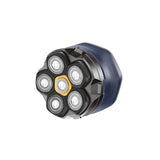 Xo Afeitadora Rotatoria - 6 Cuchillas Flexibles - Uso A Una Mano - Cabezal Magnetico - Bateria 1400mah Hasta 4h - Apta