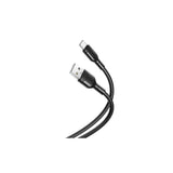 Xo Cable De Carga Y Transmision De Datos Tipo C - Longitud 1m - Silicona Suave Y Duradera - Alta Velocidad 5v, 2.1a - Conector Tipo C (Negro)