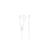 Xo Cable Usb 2 En 1 - 60w - Tipo C + Carga Magnetica Apple Watch - 1 Metro - Blanco