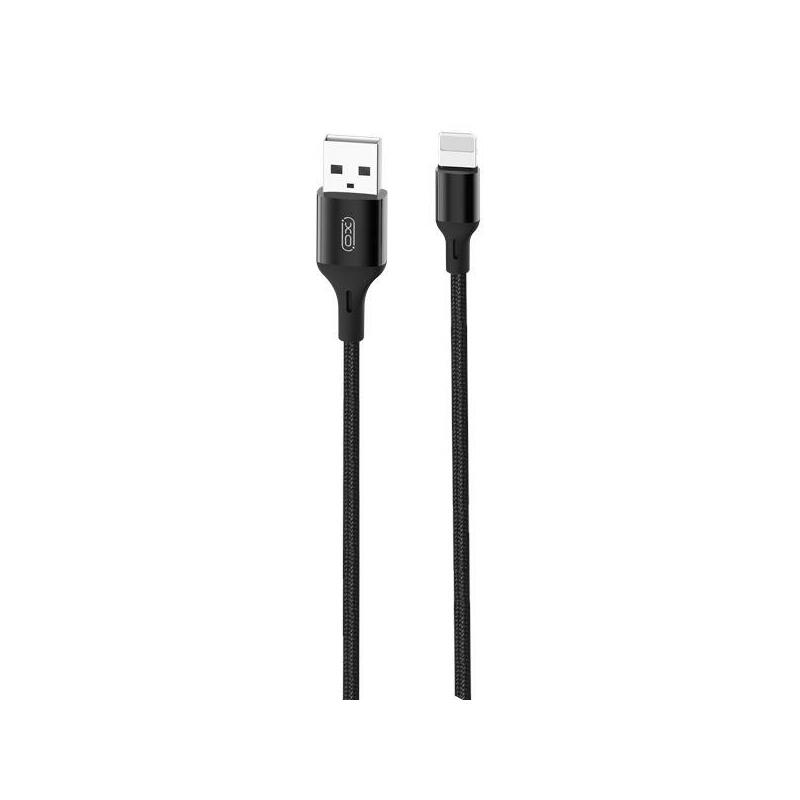 Xo Cable Usb-A Macho A Lightning - Carga + Transmision De Datos Alta Velocidad - 2.4a - 2m - Color Negro