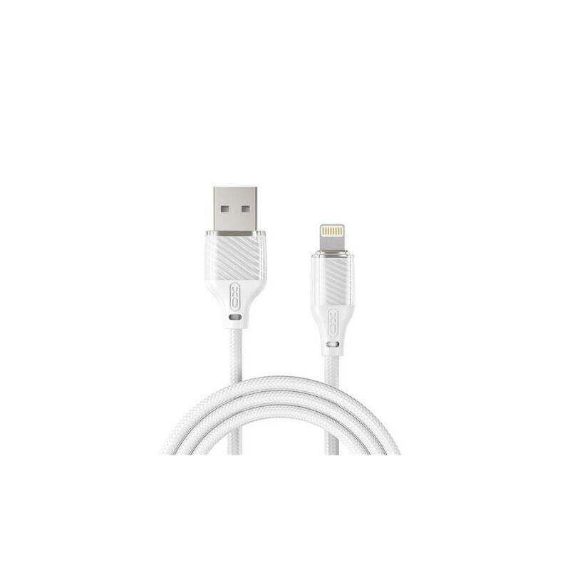 Xo Cable Usb-A Macho A Lightning - Carga Y Transmision De Datos Alta Velocidad - 6a - 1m - Blanco