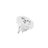 Xo Enchufe De Pared Universal - Proteccion Infantil - 250v - 10amp - 2500w - 58.2x55.6x49.4mm - Color Blanco