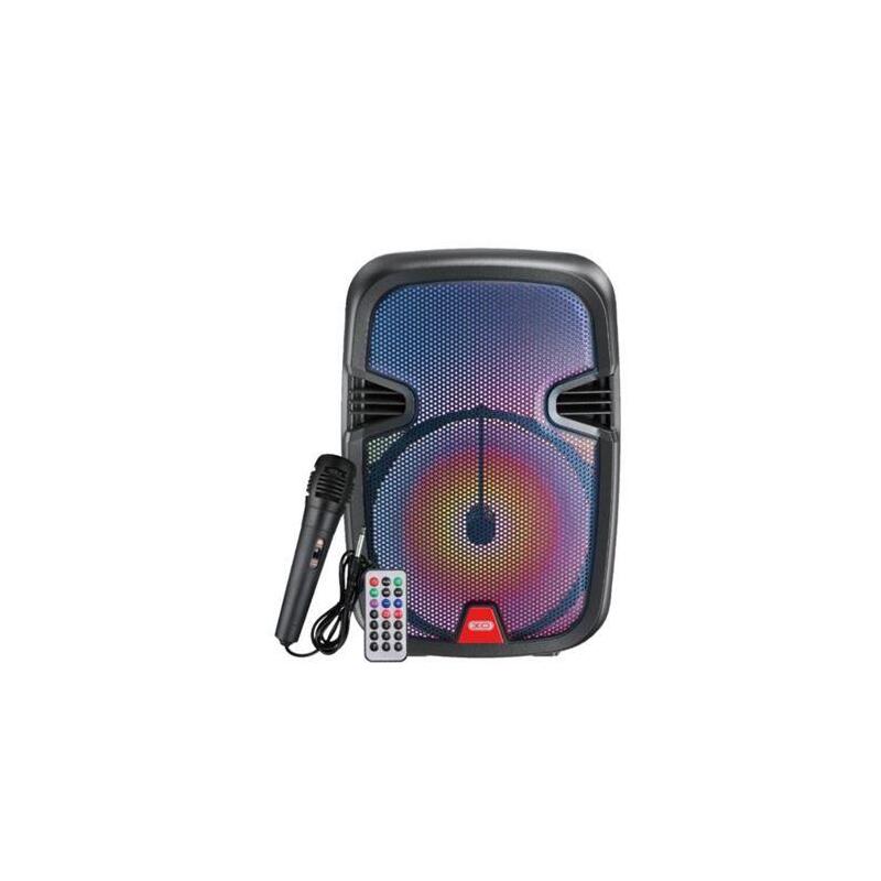 Xo F51 Altavoz Karaoke - Bluetooth 5.0 - 10w - Funcion Tws - Iluminacion Rgb - Microfono Con Cable - Mando A Distancia
