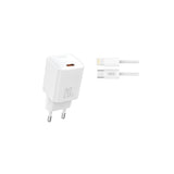 Xo L146 Cargador De Corriente 20w - Usb-C - Pd 3.0 Y Qc 3.0 - Incluye Cable Usb-C A Lightning - Blanco