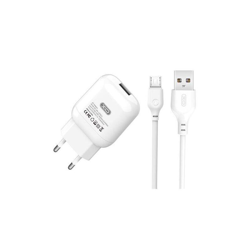 Xo L37 Pack Cargador De Corriente Usb + Cable Usb A Microusb
