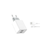 Xo L65 Pack Cargador De Corriente 2x Usb + Cable Usb-A A Usb-C De 1m