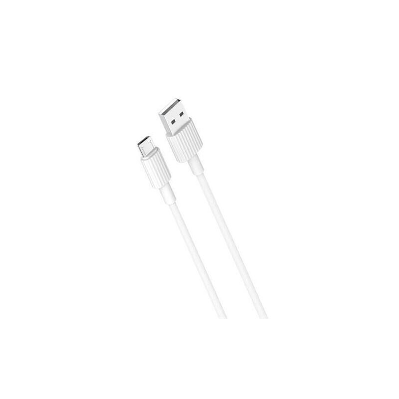 Xo Nb156 Cable Usb-A Macho A Microusb 2.4a - Carga + Transmision De Datos Alta Velocidad - Longitud 1m