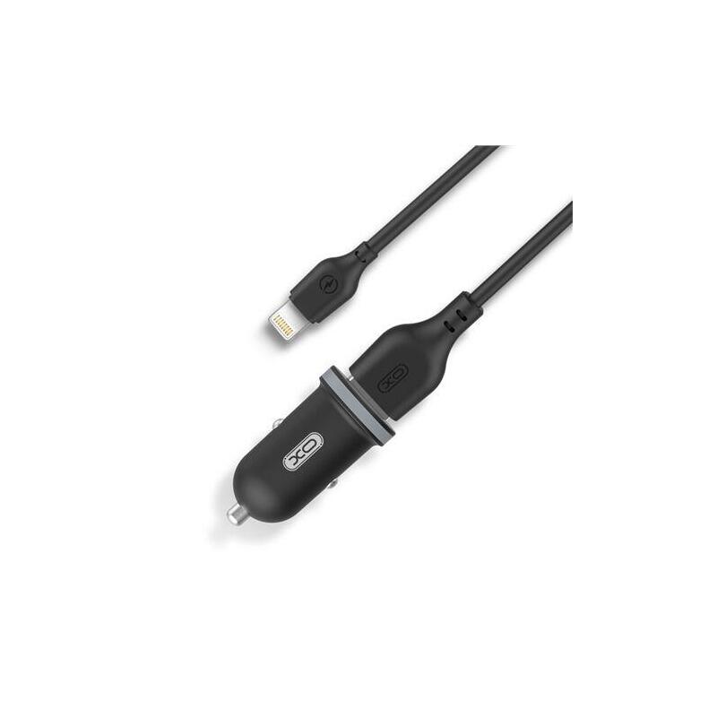 Xo Tz08 Pack Cargador De Coche + Cable Usb-A A Lightning - 2 Puertos Usb