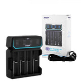 Xtar Cargador Carga Rapida  Baterias Ion-Litio D4