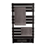 Yoevu Kit Radiador Toallero 500 1500 W Mas Repisa Extra Con Ganchos Color Negro