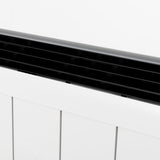 Yoevu Radiador Eléctrico Bajo Consumo. 10 Elementos 1500 W De Pared O Pie 3 Modos Temporizador Mando A Distancia Pantalla Led Blanco