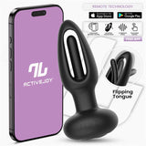 Zack Plug Anal Con Flipping Tongue Y Vibración Con App