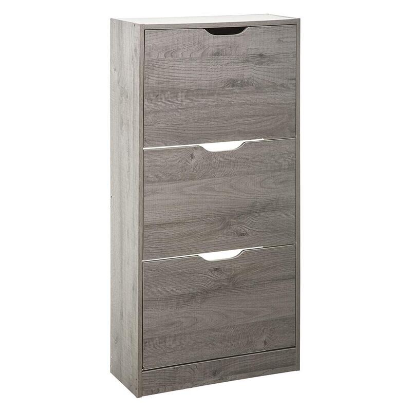 Zapatero De Madera 115x60x24cm Color Gris