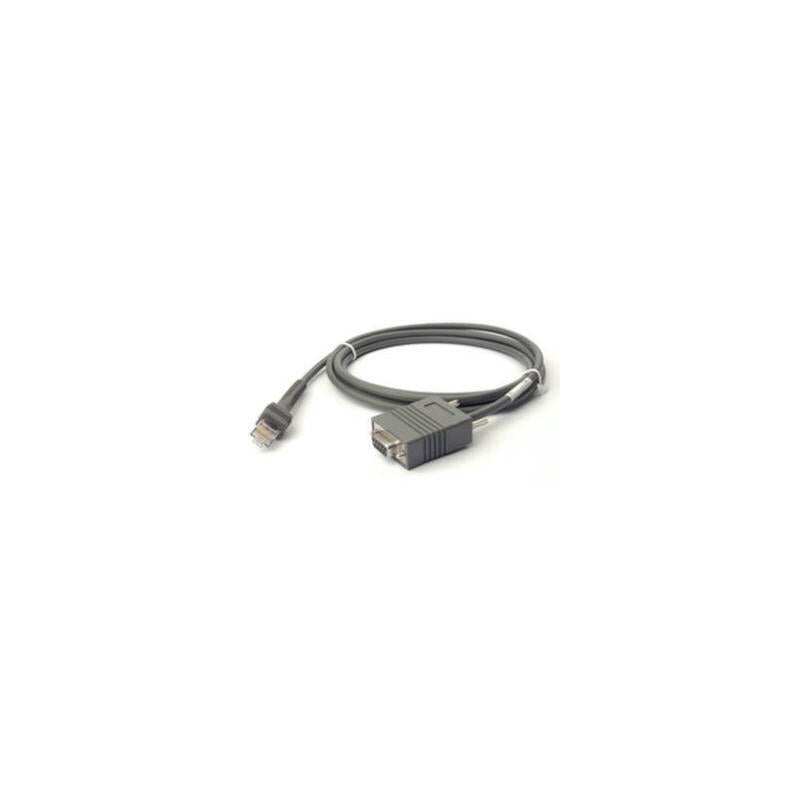 Zebra Cba-R01-S07pbr Cable De Serie Gris 2,1336 M Rs232 Db9
