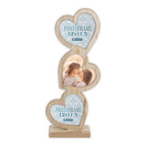 Zep Frida              3x12x11,5 Holz Rahmen Mit 3 Herzen   Re333