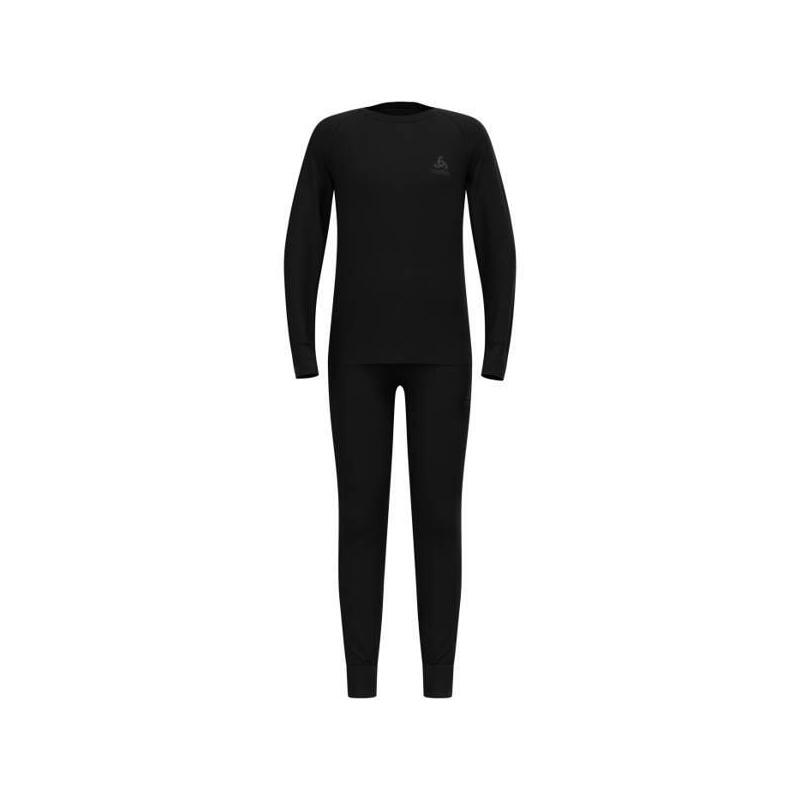 Zestaw Bielizny Dzieciecej Odlo Set Long Merino 200 Kids Roz. 128cm Czarny