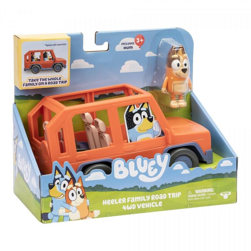 Moose Toys Bluey - Viaje Familiar A Heeler Coche Familiar 4x4, Vehículo De Juguete 17661