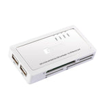 Zignum Card Reader + Hub X 3 Usb 2.0. Blanco