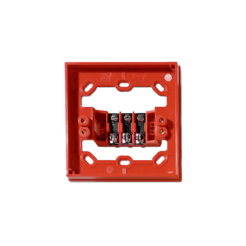 Zócalo Base Para La Conexión En Montajes Empotrados. Con Conectores. Color Rojo