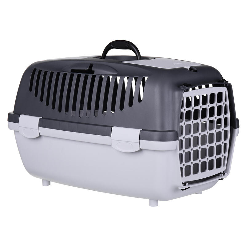 Zolux Transporter Gulliver 2 Con Puerta De Plástico Gris Claro / Gris Oscuro